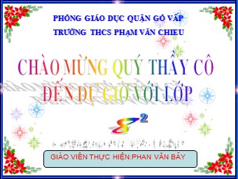 Bài giảng Đại số Lớp 8 - Tiết 25: Luyện tập - Phan Văn Bảy