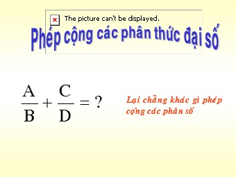 Bài giảng Đại số Lớp 8 - Tiết 27: Luyện tập (Bản hay)