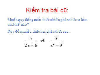 Bài giảng Đại số Lớp 8 - Tiết 27: Luyện tập (Bản mới)