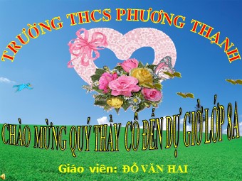 Bài giảng Đại số Lớp 8 - Tiết 53: Luyện tập giải bài toán bằng cách lập phương trình - Đỗ Văn Hai