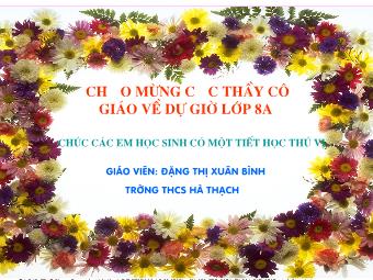 Bài giảng Đại số Lớp 8 - Tiết 55: Ôn tập chương 3 (Bản đẹp)