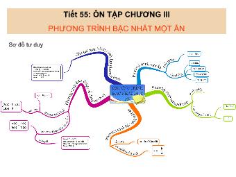 Bài giảng Đại số Lớp 8 - Tiết 55: Ôn tập chương 3 (Bản hay)