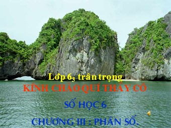 Bài giảng điện tử môn Đại số Lớp 6 - Chương 3 - Bài 12: Phép chia phân số