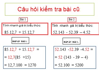 Bài giảng môn Đại số Lớp 8 - Bài 9: Phân tích đa thức thành nhân tử bằng cách phối hợp nhiều phương pháp (Bản hay)