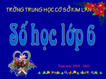 Bài giảng Đại số Lớp 6 - Chương 1 - Bài 13: Ước và bội - Trường THCS Kim Lan