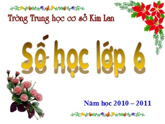Bài giảng Đại số Lớp 6 - Chương 2 - Bài 2: Tập hợp các số nguyên - Trường THCS Kim Lan