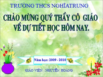 Bài giảng Đại số Lớp 8 - Chương 4 - Bài 3: Bất phương trình một ẩn - Nguyễn Hoàng