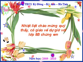 Bài giảng Đại số Lớp 8 - Tiết 12: Luyện tập - Trường THCS Kỳ Đồng