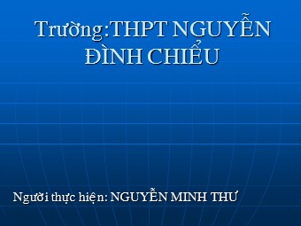 Bài giảng Vật lí Lớp 10 - Bài 10: Ba định luật Niu-tơn - Nguyễn Minh Thư