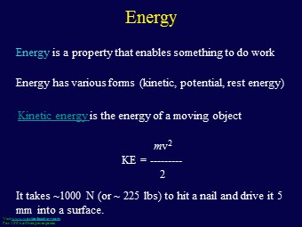 Bài giảng Energy