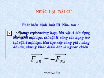 Bài giảng Vật lí Khối 10 - Bài 11: Lực hấp dẫn. Định luật vạn vật hấp dẫn (Bản đẹp)