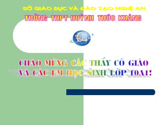 Bài giảng Vật lí Khối 10 - Bài 12: Lực đàn hồi của lò xo. Định luật Húc (Bản hay)