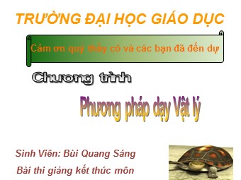 Bài giảng Vật lí Lớp 10 - Bài 13: Lực ma sát - Bùi Quang Sáng