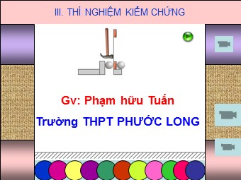 Bài giảng Vật lí Lớp 10 - Bài 15: Bài toán về chuyển động ném ngang - Phạm hữu Tuấn