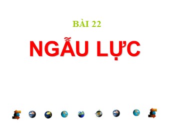 Bài giảng Vật lí Lớp 10 - Bài 22: Ngẫu lực (Bản hay)