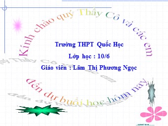 Bài giảng Địa lí 10 - Bài 38: Thực hành viết Báo cáo ngắn về kênh đào Xuy-ê và kênh đào Pa-na-ma - Lâm Thị Phương Ngọc