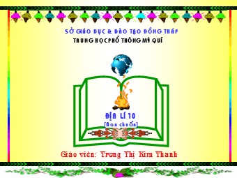 Bài giảng Địa lí Lớp 10 - Bài 12: Sự phân bố khí áp. Một số loại gió chính - Trường THPT Phú Mỹ Quý