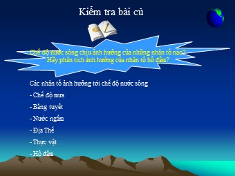 Bài giảng Địa lí Lớp 10 - Bài 16. Sóng. Thuỷ triều. Dòng biển (Bản đẹp)