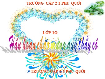 Bài giảng Địa lí Lớp 10 - Bài 23: Cơ cấu dân số - Trường THPT Phú Quới