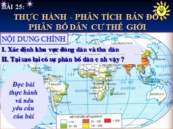 Bài giảng Địa lí Lớp 10 - Bài 25: Thực hành 