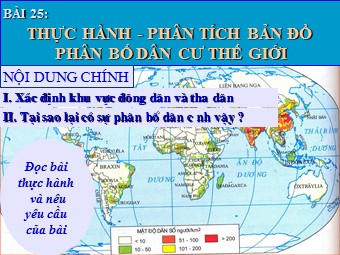 Bài giảng Địa lí Lớp 10 - Bài 25: Thực hành 
