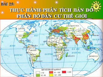 Bài giảng Địa lí Lớp 10 - Bài 25: Thực hành 
