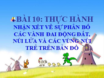 Bài giảng Địa lí Lớp 10 - Thực hành 