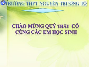 Bài giảng Địa lí Lớp 10 - Vai trò, các nhân tố ảnh hưởng và đặc điểm phân bố ngành dịch vụ - THPT Nguyễn Trường Tộ