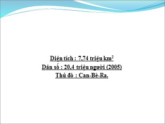 Bài giảng Địa lí Lớp 11 - Bài 12: Ốt-xtrây-li-a (Bản hay)