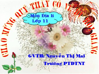 Bài giảng Địa lí Lớp 11 - Bài 7: Liên minh châu Âu EU - Tiết 1: EU. Liên minh khu vực lớn nhất thế giới - Nguyễn Thị Mai
