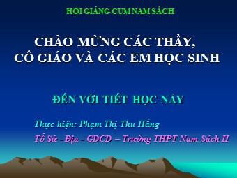 Bài giảng Địa lí Lớp 11 - Bài 9: Nhật Bản - Tiết 1: Tự nhiên, dân cư và tình hình phát triển kinh tế (Chuẩn kiến thức)