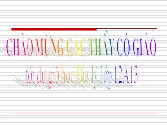 Bài giảng Địa lí Lớp 12 - Bài 9, Phần 1: Thiên nhiên nhiệt đới ẩm gió mùa (Chuẩn kĩ năng)