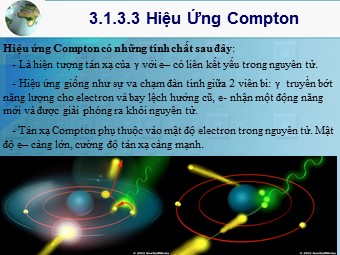 Bài giảng Hiệu ứng Compton. Hiệu ứng sinh cấp