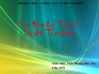 Bài giảng môn Địa lí Lớp 10 - Bài 16. Sóng. Thuỷ triều. Dòng biển (Bản chuẩn kĩ năng)