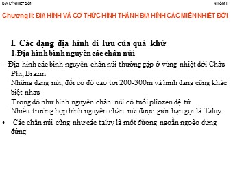 Bài giảng môn Địa lí Lớp 10 - Bài 21: Quy luật địa đới và quy luật phi địa đới (Bản đẹp)