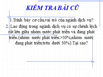 Bài giảng môn Địa lí Lớp 10 - Vai trò, đặc điểm và các nhân tố ảnh hưởng đến phát triển giao thông vận tải (Bản đẹp)
