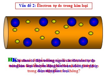 Bài giảng môn Vật lí Lớp 11 - Bài 13: Dòng điện trong kim loại (Bản đẹp)