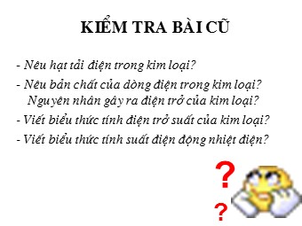 Bài giảng môn Vật lí Lớp 11 - Bài 14: Dòng điện trong chất điện phân