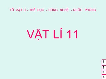 Bài giảng môn Vật lí Lớp 11 - Bài 21: Từ trường của dòng điện chạy trong các dây dẫn có hình dạng đặc biệt (Bản hay)