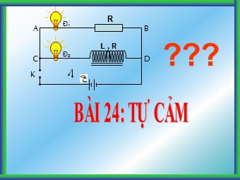 Bài giảng môn Vật lí Lớp 11 - Bài 25: Tự cảm (Bản đẹp)