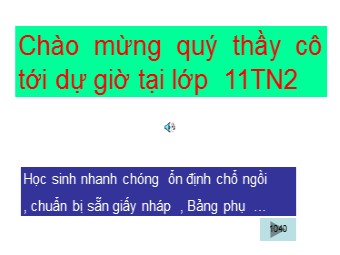 Bài giảng môn Vật lí Lớp 11 - Bài 25: Tự cảm
