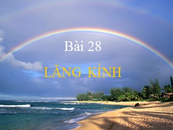Bài giảng môn Vật lí Lớp 11 - Bài 28: Lăng kính