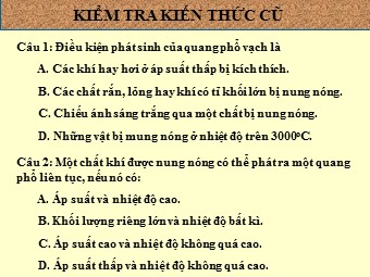 Bài giảng Vật lí Khối 12 - Bài 27: Tia hồng ngoại và tia tử ngoại (Bản hay)