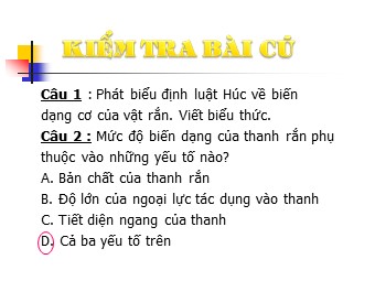 Bài giảng Vật lí Lớp 10 - Bài 36: Sự nở vì nhiệt của vật rắn