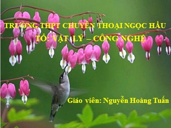 Bài giảng Vật lí Lớp 11 - Bài 13: Dòng điện trong kim loại - Nguyễn Hoàng Tuấn
