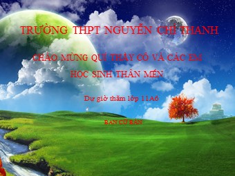 Bài giảng Vật lí Lớp 11 - Bài 13: Dòng điện trong kim loại - Trường THPT Nguyễn Chí Thanh