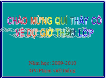 Bài giảng Vật lí Lớp 11 - Bài 14: Dòng điện trong chất điện phân - Phạm Viết Thắng