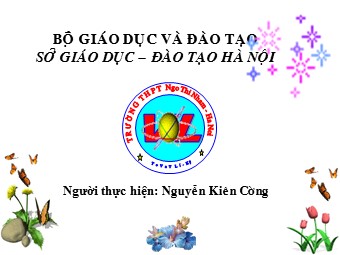 Bài giảng Vật lí Lớp 11 - Bài 14: Dòng điện trong chất điện phân - Nguyễn Kiên Cường
