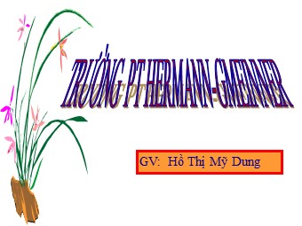 Bài giảng Vật lí Lớp 11 - Bài 22: Lực Lorenxơ - Hồ Thị Mỹ Dung