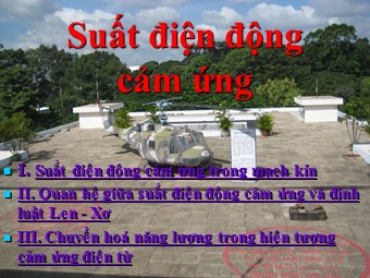 Bài giảng Vật lí Lớp 11 - Bài 24: Suất điện động cảm ứng (Bản chuẩn kiến thức)